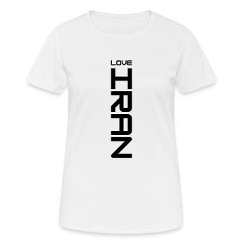 LOVE IRAN - Persian Design (Iran) - Women's Breathable T-Shirt - white - Front - AI Model Female 172 dark (172cm)