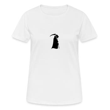 Der Tod - Frauen T-Shirt atmungsaktiv - Weiß - Vorne - AI Model Female 172 dark (172cm)