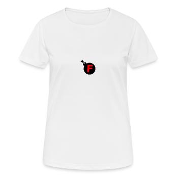 F Bomb - Women's Breathable T-Shirt - white - Front - AI Model Female 172 dark (172cm)