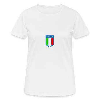 Hinweis Italia - Frauen T-Shirt atmungsaktiv - Weiß - Vorne - AI Model Female 172 dark (172cm)
