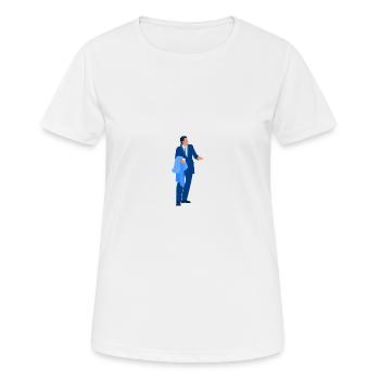 Urban - john travolta - T-shirt respirant Femme - blanc - Devant - AI Model Female 172 dark (172cm)