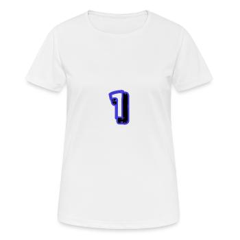 1. 1 AN. 1er ANNIVERSAIRE. ANNIVERSAIRE 1 AN - T-shirt respirant Femme - blanc - Devant - AI Model Female 172 dark (172cm)