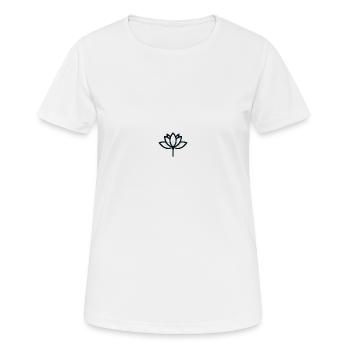 Minimalist plant - Women's Breathable T-Shirt - white - Front - AI Model Female 172 dark (172cm)
