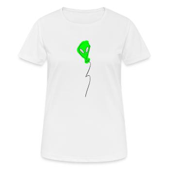 Außerirdischer - Frauen T-Shirt atmungsaktiv - Weiß - Vorne - AI Model Female 172 dark (172cm)