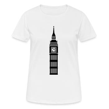 Londres - T-shirt respirant Femme - blanc - Devant - AI Model Female 172 dark (172cm)