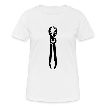 Outil Pince - T-shirt respirant Femme - blanc - Devant - AI Model Female 172 dark (172cm)
