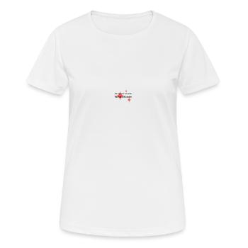 Wo Liebe ist - Frauen T-Shirt atmungsaktiv - Weiß - Vorne - AI Model Female 172 dark (172cm)
