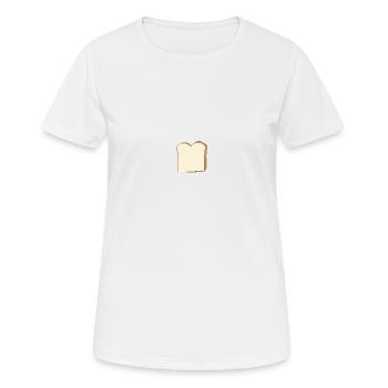 Toast - Frauen T-Shirt atmungsaktiv - Weiß - Vorne - AI Model Female 172 dark (172cm)