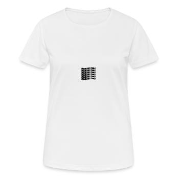Manifester le noir - T-shirt respirant Femme - blanc - Devant - AI Model Female 172 dark (172cm)