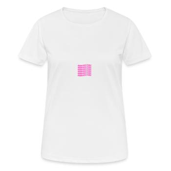 Manifester le rose - T-shirt respirant Femme - blanc - Devant - AI Model Female 172 dark (172cm)