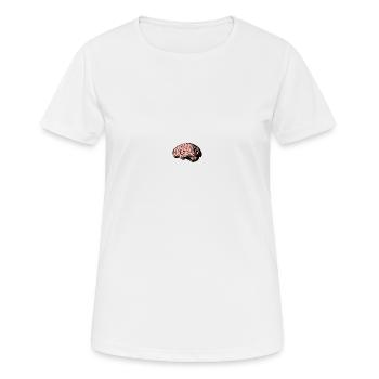 cerveau - T-shirt respirant Femme - blanc - Devant - AI Model Female 172 dark (172cm)