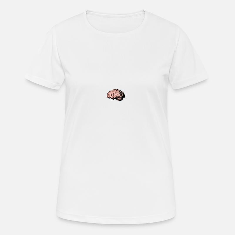 Brain - Women's Breathable T-Shirt - white