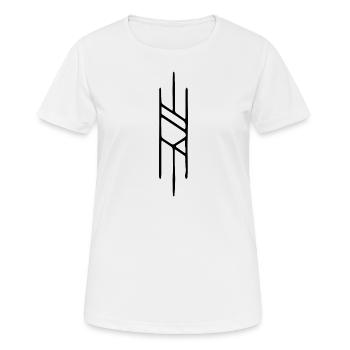 Rune Kelten Symbol Geschenk Ornament Kultur Spirit - Frauen T-Shirt atmungsaktiv - Weiß - Vorne - AI Model Female 172 dark (172cm)