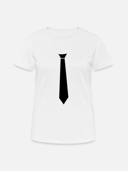 Tie - Women's Breathable T-Shirt - white