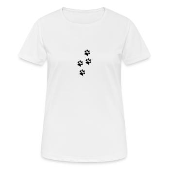 Dog Hund Love Liebe Bestseller Geschenk - Frauen T-Shirt atmungsaktiv - Weiß - Vorne - AI Model Female 172 dark (172cm)