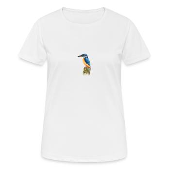 Eisvogel - Frauen T-Shirt atmungsaktiv - Weiß - Vorne - AI Model Female 172 dark (172cm)