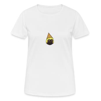 Paresseux avec de la crème glacée comme chapeau - T-shirt respirant Femme - blanc - Devant - AI Model Female 172 dark (172cm)
