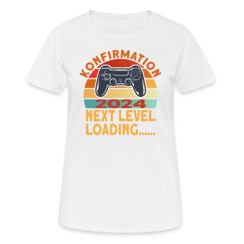 Konfirmation 2024 Konfirmand - Frauen T-Shirt atmungsaktiv - Weiß - Vorne - AI Model Female 172 dark (172cm)