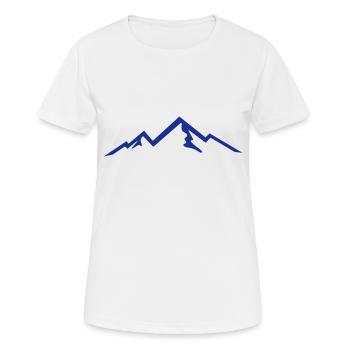 Berge, Berg - Frauen T-Shirt atmungsaktiv - Weiß - Vorne - AI Model Female 172 dark (172cm)