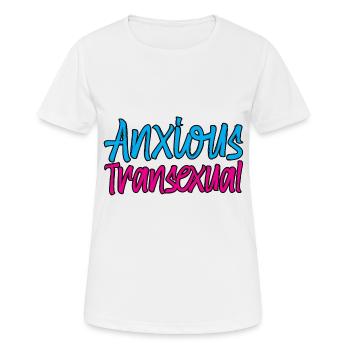 Anxious Transexual - Women's Breathable T-Shirt - white - Front - AI Model Female 172 dark (172cm)