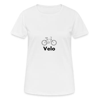 bicycle - Women's Breathable T-Shirt - white - Front - AI Model Female 172 dark (172cm)