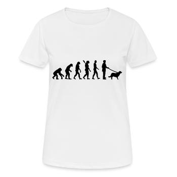 Golden Retriever - Women's Breathable T-Shirt - white - Front - AI Model Female 172 dark (172cm)