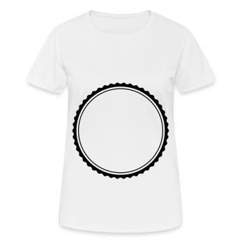 symbole de cercle - T-shirt respirant Femme - blanc - Devant - AI Model Female 172 dark (172cm)