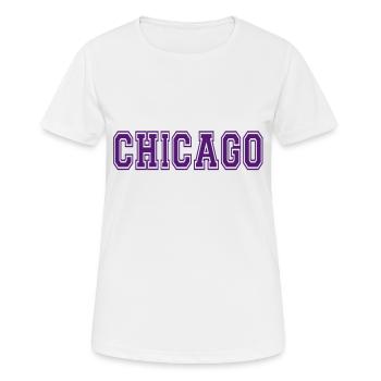 Chicago - T-shirt respirant Femme - blanc - Devant - AI Model Female 172 dark (172cm)