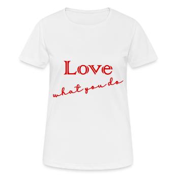 CITATION,CITATIONS,MESSAGE, MESSAGE,HUMOUR - T-shirt respirant Femme - blanc - Devant - AI Model Female 172 dark (172cm)