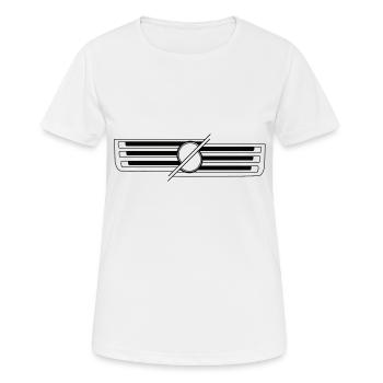 Unimog - Oldtimer - Tout-terrain - Universal Motorgerät - T-shirt respirant Femme - blanc - Devant - AI Model Female 172 dark (172cm)