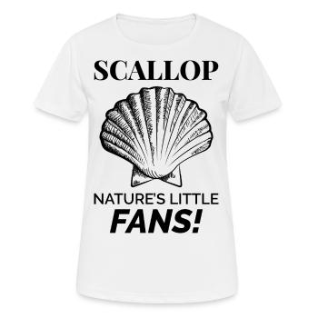 Pétoncles Coquillages Collector Beachcomber Crustacés - T-shirt respirant Femme - blanc - Devant - AI Model Female 172 dark (172cm)