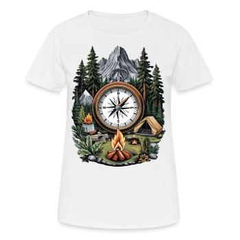Scène de la nature - T-shirt respirant Femme - blanc - Devant - AI Model Female 172 dark (172cm)