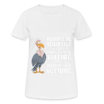 Geier - Frauen T-Shirt atmungsaktiv - Weiß - Vorne - AI Model Female 172 dark (172cm)