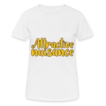 Nuisance attrayante 3 - T-shirt respirant Femme - blanc - Devant - AI Model Female 172 dark (172cm)
