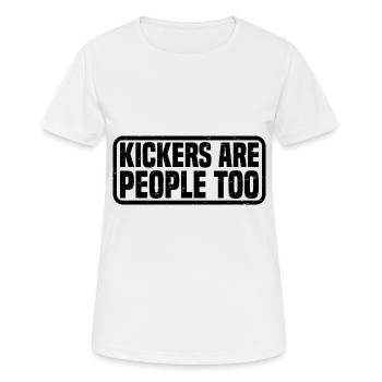 Kickers Are People Too 21 - Women's Breathable T-Shirt - white - Front - AI Model Female 172 dark (172cm)