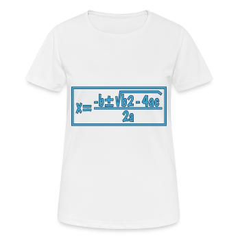 Quadratic Formula For Math Class 10 - Women's Breathable T-Shirt - white - Front - AI Model Female 172 dark (172cm)