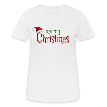 Joyeux Noël - T-shirt respirant Femme - blanc - Devant - AI Model Female 172 dark (172cm)