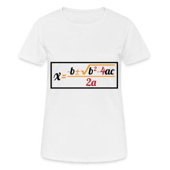 Quadratic Formula For Math Class 8 - Women's Breathable T-Shirt - white - Front - AI Model Female 172 dark (172cm)