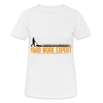Yard Work Expert 23 - Women's Breathable T-Shirt - white - Front - AI Model Female 172 dark (172cm)