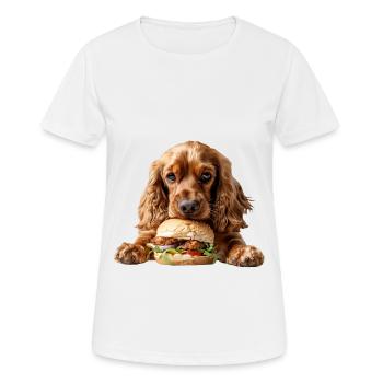 Cocker Spaniel - T-shirt respirant Femme - blanc - Devant - AI Model Female 172 dark (172cm)