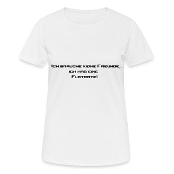 Freunde ? - Frauen T-Shirt atmungsaktiv - Weiß - Vorne - AI Model Female 172 dark (172cm)