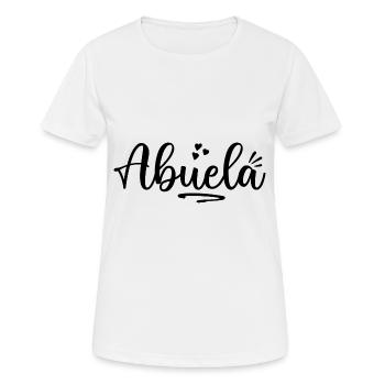 Abuela - Frauen T-Shirt atmungsaktiv - Weiß - Vorne - AI Model Female 172 dark (172cm)