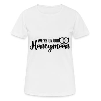 Nous sommes en lune de miel 2 - T-shirt respirant Femme - blanc - Devant - AI Model Female 172 dark (172cm)