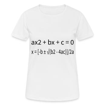 Quadratic Formula For Math Class 11 - Women's Breathable T-Shirt - white - Front - AI Model Female 172 dark (172cm)