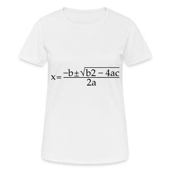 Quadratic Formula For Math Class 12 - Women's Breathable T-Shirt - white - Front - AI Model Female 172 dark (172cm)