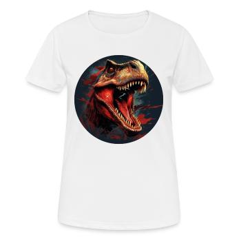 Dinosaur Dinosaurs Design - Women's Breathable T-Shirt - white - Front - AI Model Female 172 dark (172cm)