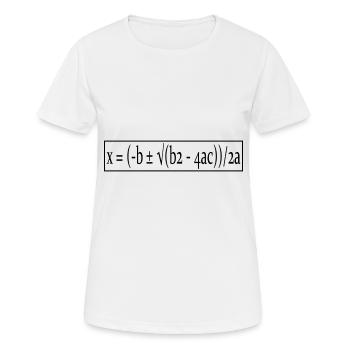 Quadratic Formula For Math Class 5 - Women's Breathable T-Shirt - white - Front - AI Model Female 172 dark (172cm)