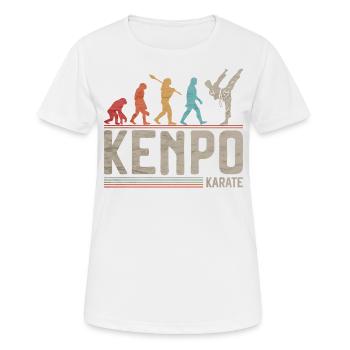 Kenpo Karate Evolution Kampfkünste Evolution - Frauen T-Shirt atmungsaktiv - Weiß - Vorne - AI Model Female 172 dark (172cm)