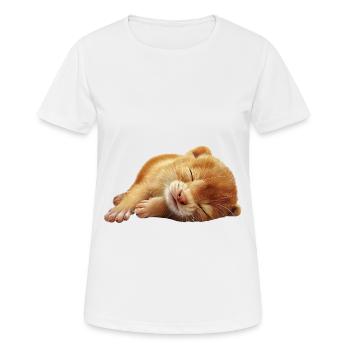 Wiesel - Frauen T-Shirt atmungsaktiv - Weiß - Vorne - AI Model Female 172 dark (172cm)