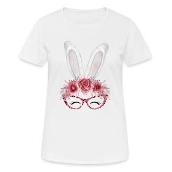 Cute Bunny Girl - Frauen T-Shirt atmungsaktiv - Weiß - Vorne - AI Model Female 172 dark (172cm)